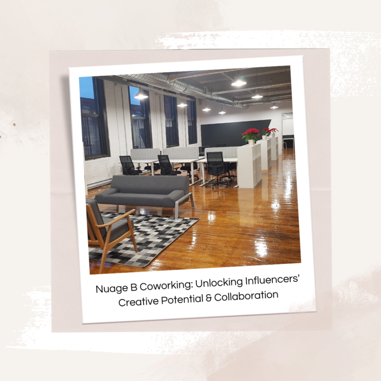 Nuage B Coworking: Unlocking Influencers' Creative Potential & Collaboration