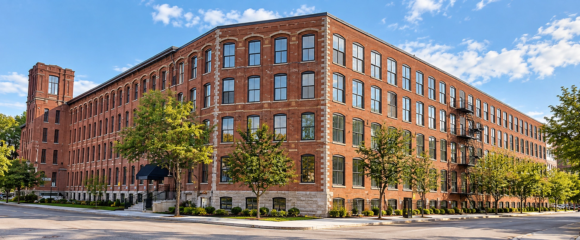 Extérieur du Château St-Ambroise à Saint-Henri, Montréal, où se trouve Nuage-B